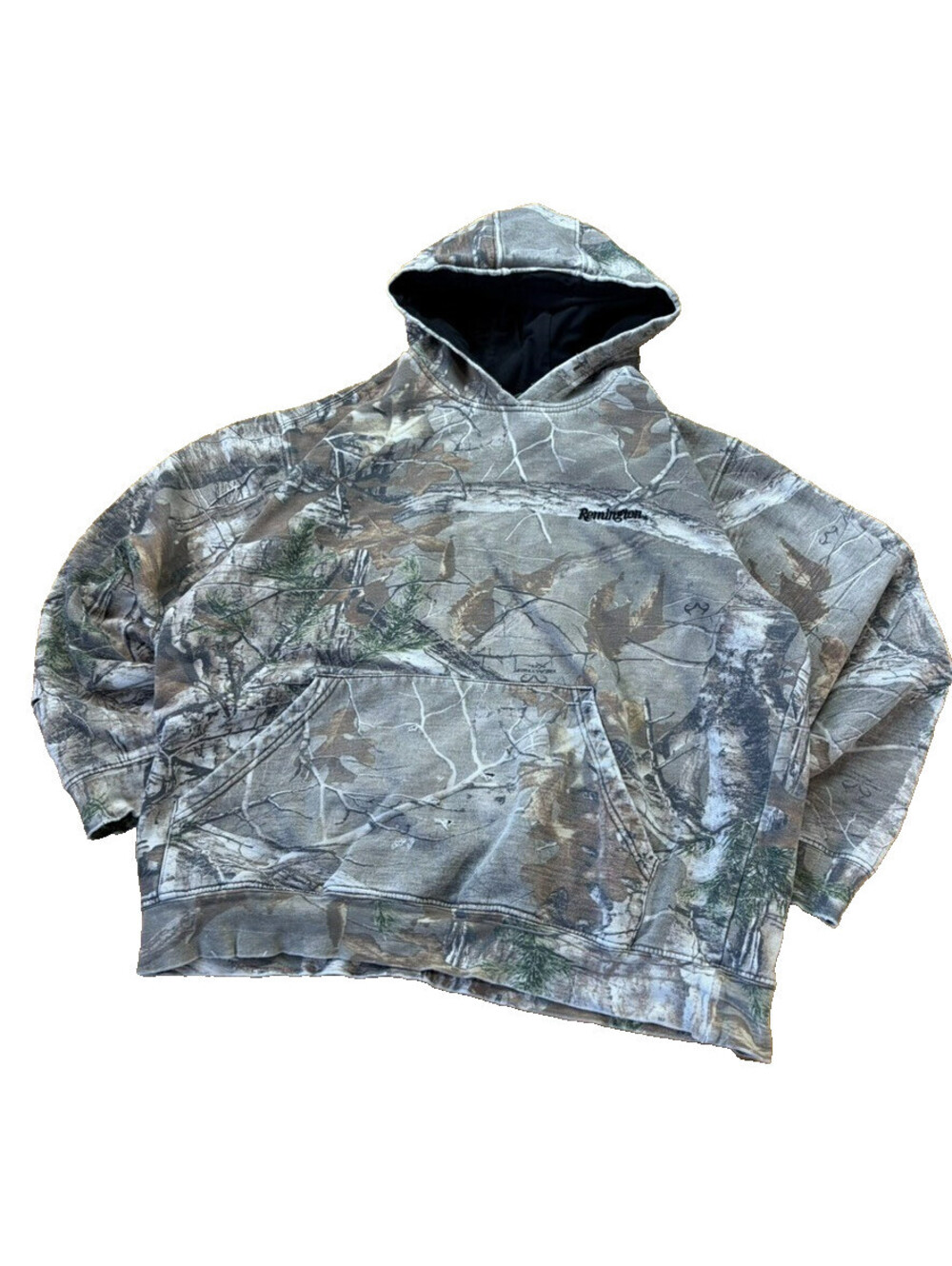 Remington Realtree Camo Hoodie Y2K Fits XL Boxy Distressed Streetwear